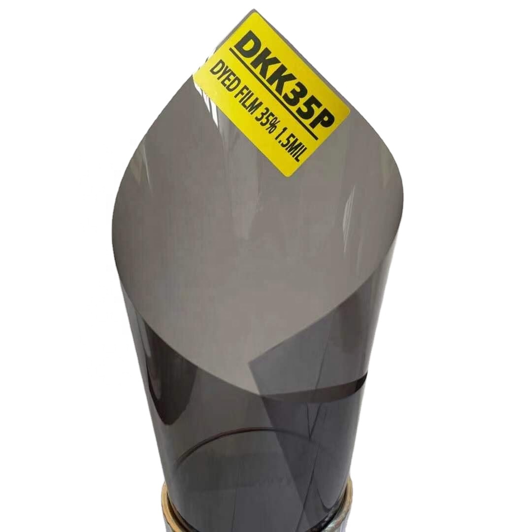 DKK35P HIGN QUALITY VLT 35% IR 10% UV 99% DYED TINTING FILM ANTI-GLARE CAR WINDOW FILM HEAT CONTROL AUTOMOTIVE FILM