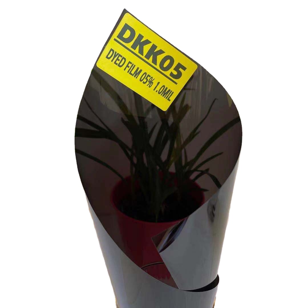 DKK05 SOLAR WINDOW FILM BLACK VLT 5% IR 11% 1.0MIL SOLAR CONTROL WINDOW TINT AUTOMOTIVE DYED WINDOW FILM