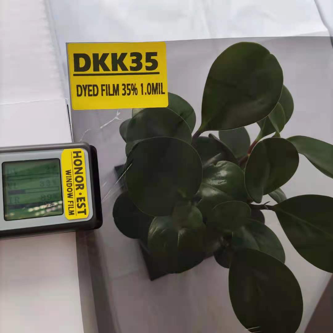 DKK35 DYED FILM LIGHT BLACK 35% UV REJECT 99% 1.0MIL CAR SOLAR CONTROL WINDOW TINT AUTOMOTIVE CAR WINDOW DYED FILM