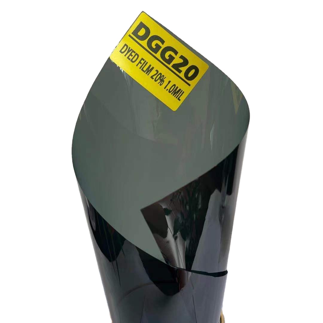 DGG20 DYED GREEN VLT 20% IR 10% UV 99% SELF ADHESIVE WINDOW FILM SOLAR CONTROL WINDOW TINT AUTOMOTIVE DYED GREEN WINDOW FILM