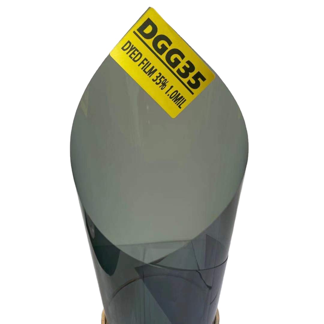 DGG35 DYED GREEN FILM VLT 35% UV REJECT 99% 1.0MIL HIGH QUALITY SOLAR CONTROL WINDOW TINT DYED GREEN AUTOMOTIVE WINDOW FILM