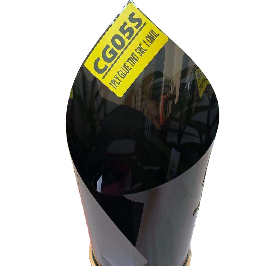 CG05S 1PLY SRC 1.0MIL GLUE TINT SUPER CHARCOAL GREEN 5% UV CUT 99% GUARANTEED QUALITY SOLAR WINDOW AUTOMOTIVE GLUE TINT FILM