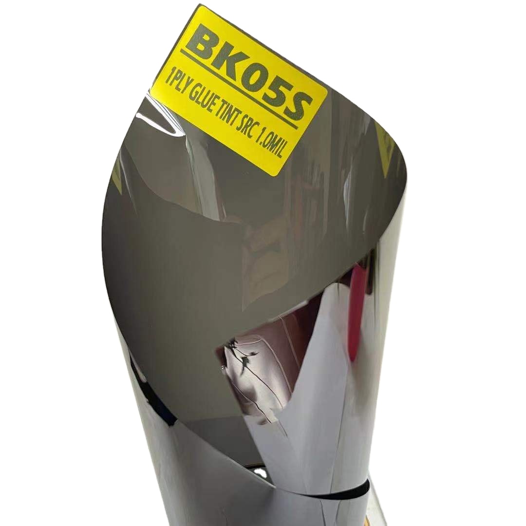 BK05S 1PLY SRC SUPER BLACK VLT 5% IR 11% UV 99% ANTI SCRATCH CAR GLASS PROTECT FINE QUALITY AUTOMOTIVE GLUE TINT FILM