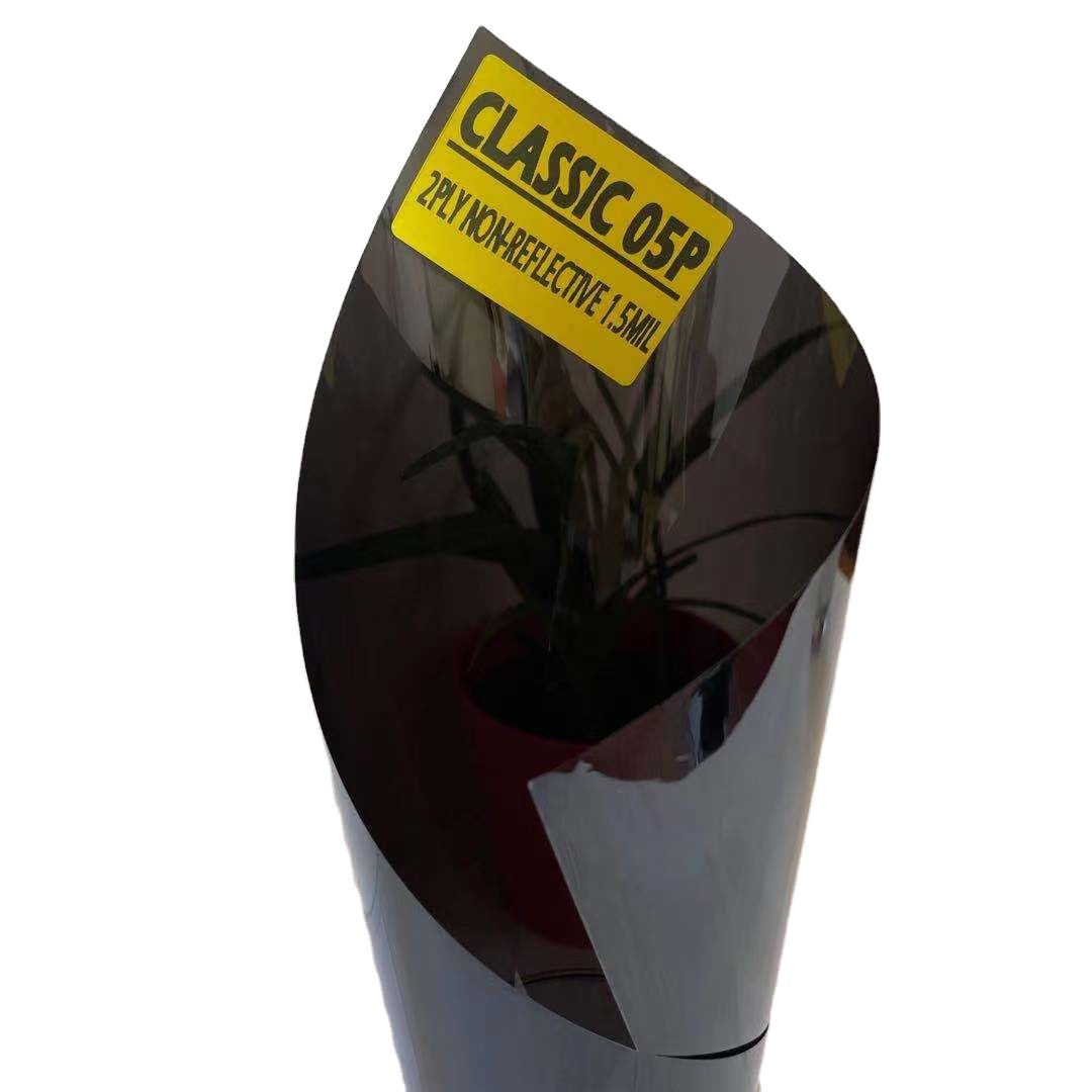 CLASSIC05P NONREFLECTIV SUPER BLACK 5% SELF ADHESIVE HIGH QUALITY SOLAR CONTROL AUTOMOTIVE FILM