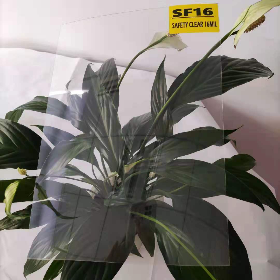 SF16 HONE WINDOW FILM 16 MIL CLEAR UV PROTECT SAFETY FILM FOR WINDOW GLASS AUTOMOTIVE TINT SECURITY FILM