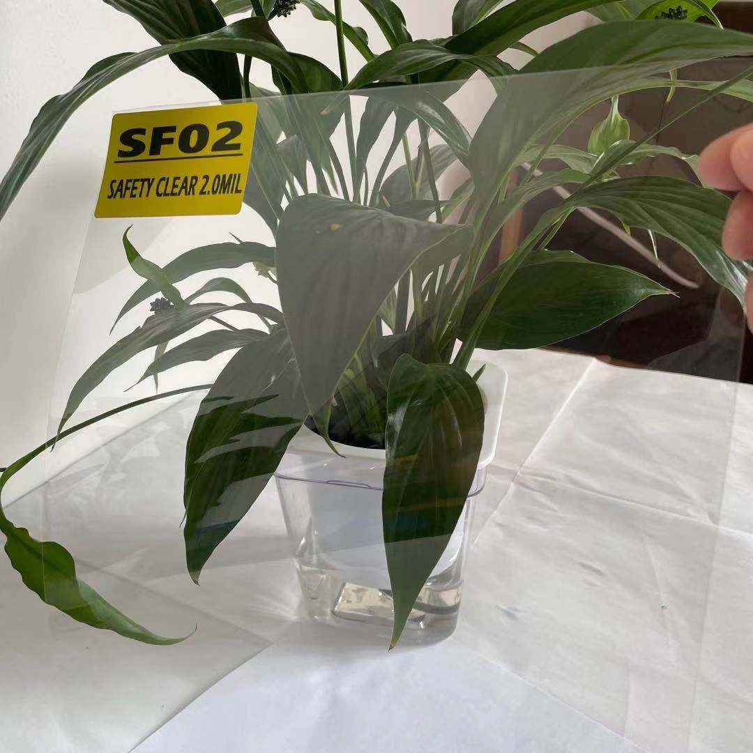 SF02 Security Film Window Glass Automotive Windshield Security Film Solar Security Film For Window Car