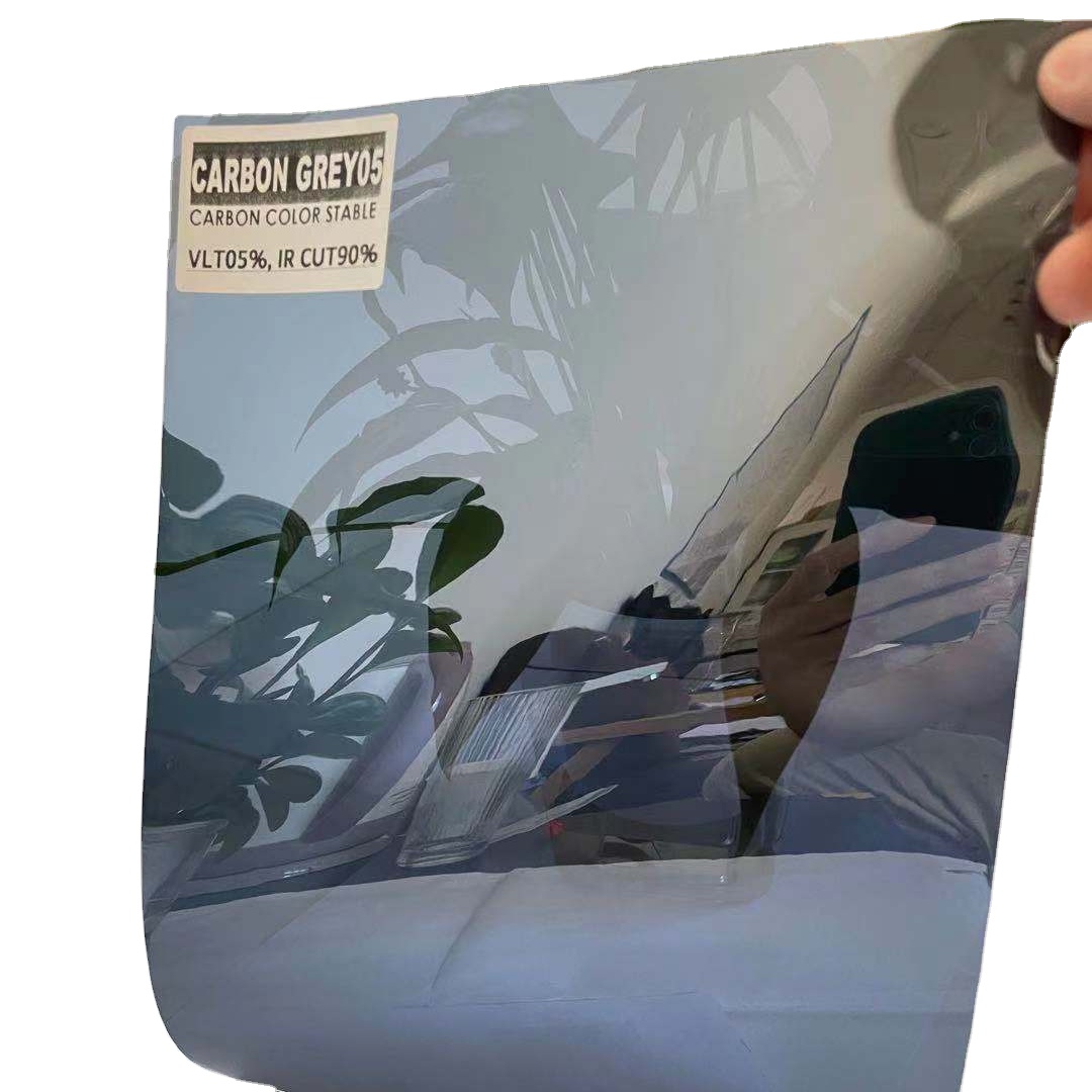 CARBON GREY 05 BUILDING ARCHITECTURE FILM CVLT 5% IR CUT 90% CARBON PIGMENT COLOR WINDOW FILM ONE WAY FILM