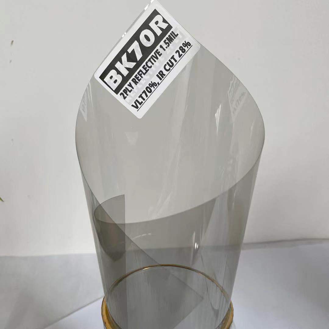 BK70R REFLECTIVE VLT 70% IR 30% HIGH QUALITY SUPPLIER TRANSPARENT ADHESIVE SOLAR WINDOW TINT AUTOMOTIVE REFLECTIVE FILM