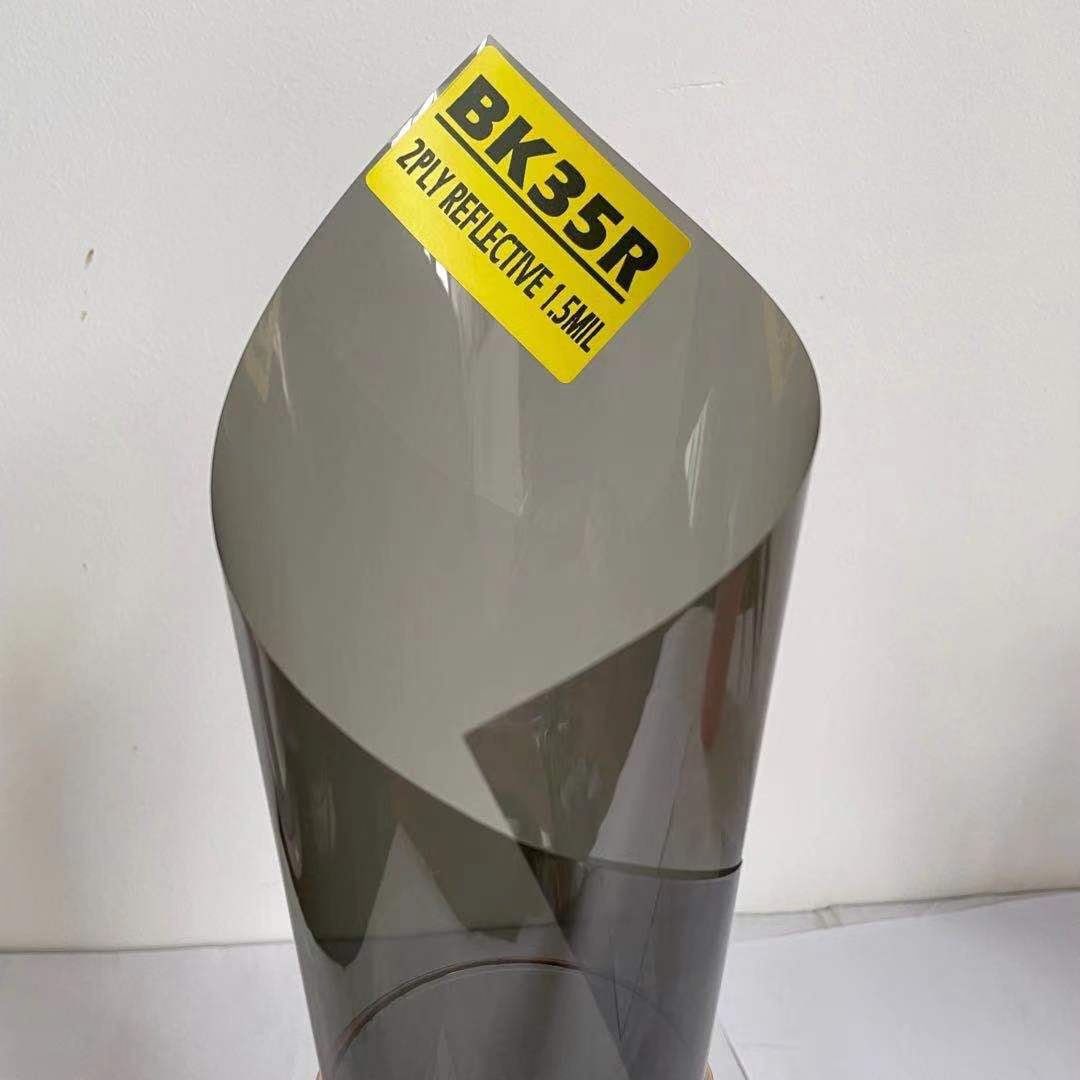 BK35R LIGHT BLACK VLT 35% IR 56% UV 99% REAL HEAT REJECT PROTECT CAR WINDOW SAFETY AUTOMOTIVE REFLECTIVE WINDOW TINT FILM