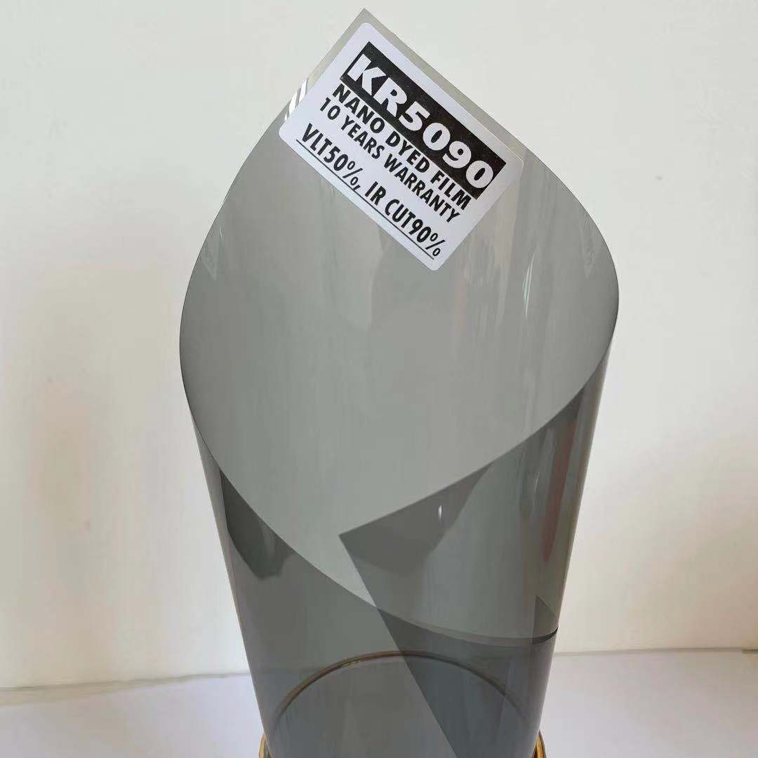 KR5090 AUTOMOTIVE WINDOW FILM CERAMIC VLT 50% IR 90% UV 99% PRIME SOLAR TINT WINDOW FILM DYED NANO FILM
