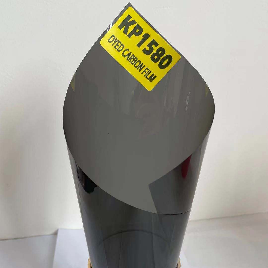 KP1580 10 YEARS GUARANTEE VLT15% IR 80% ANTI GLARE ADHESIVE FILM WINDOW TINT AUTOMOTIVE CARBON DYED FILM