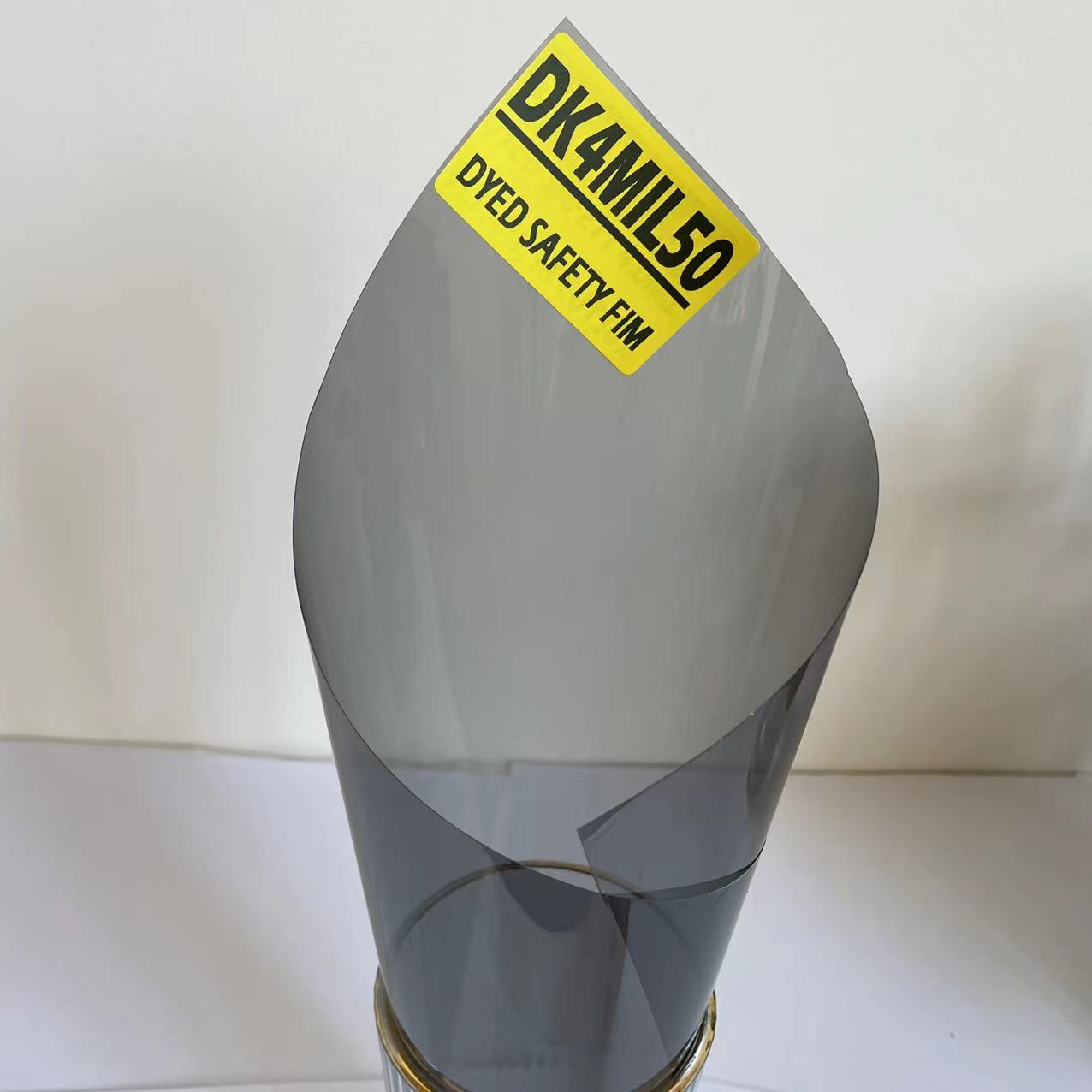 DK4MIL50 AUTOMOTIVE WINDOW TINT FILM WHOLESALE VLT 50% IR 30% 4MIL DYED SAFETY STURDY WINDOW TINTING FILM