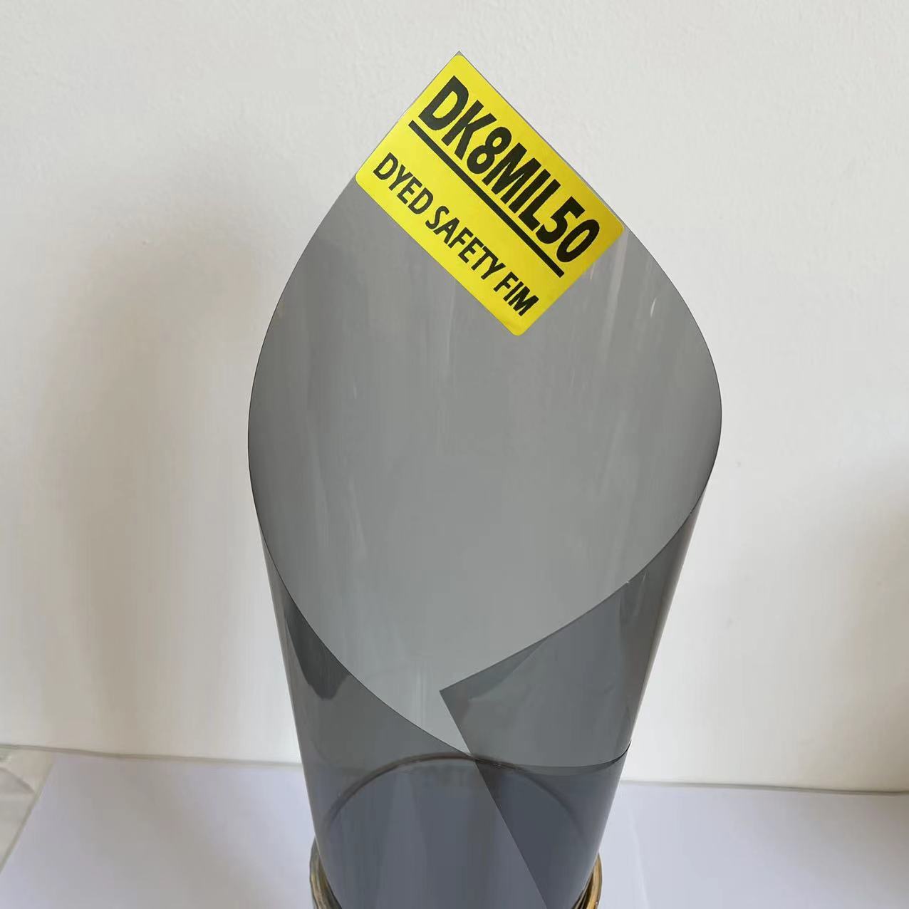 DK8MIL50 8.0MIL VLT50% IR 90% EXPLOSION-PROOF FILM GLASS SPLASH DURING COLLISION DYED SAFETY WINDOW TINT AUTOMOTIVE FILM