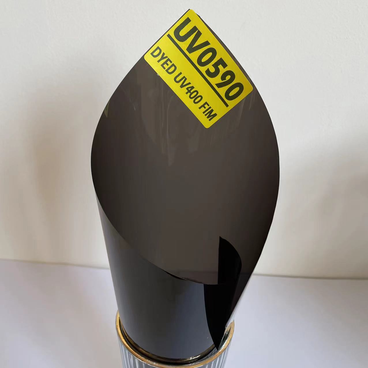 UV0590 UV400 FILM HIGN QUALITY VLT 5% IR 90% UVA&UVB 100% REJECT AUTOMOTIVE FILM DYED TINT GLASS FILM