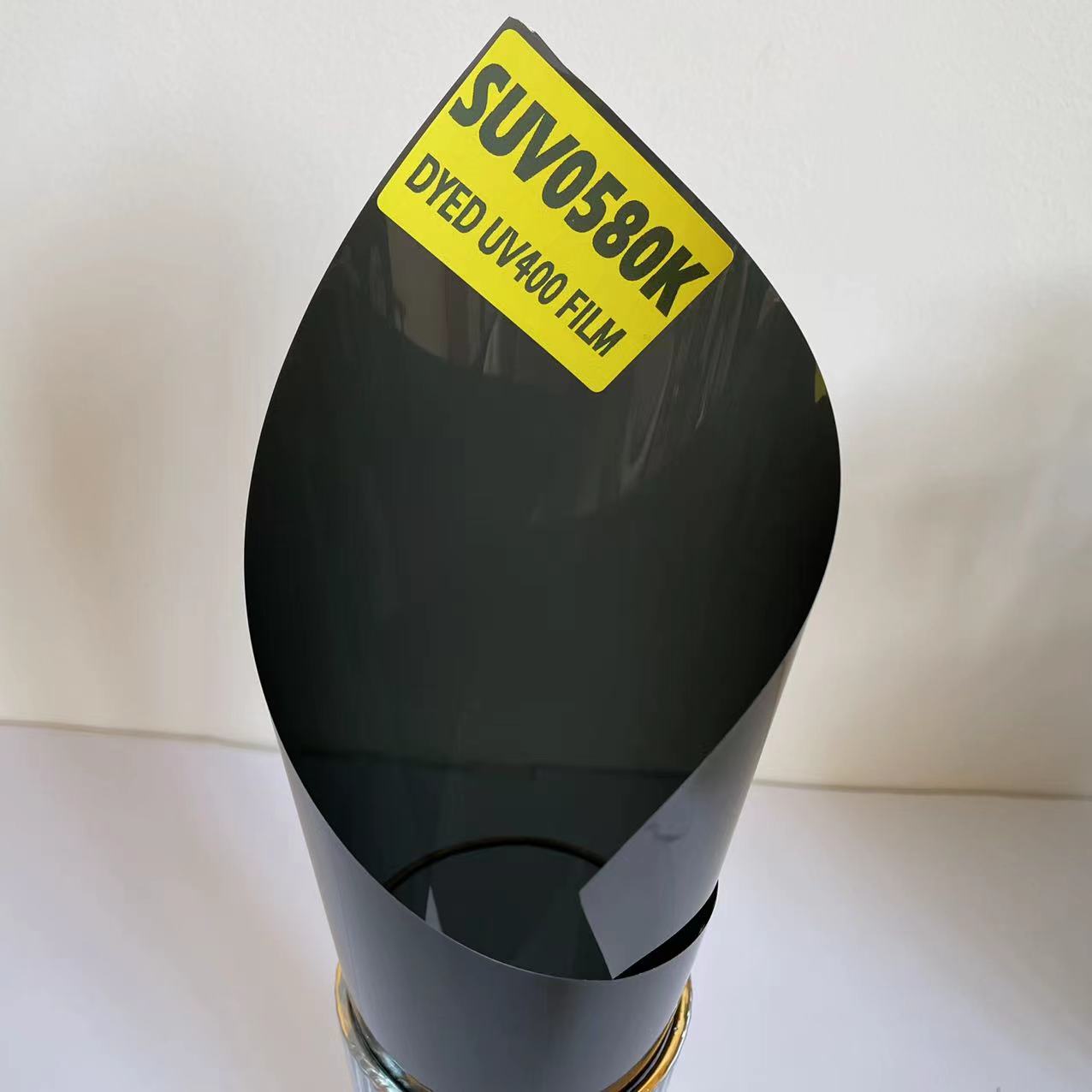 SUV0580K DYED SPUTTER UV400 FILM REAL HEAT REJECT 90% VLT 5% TINT CAR PROTECTIVE AUTOMOTIVE WINDOW DYED FILM