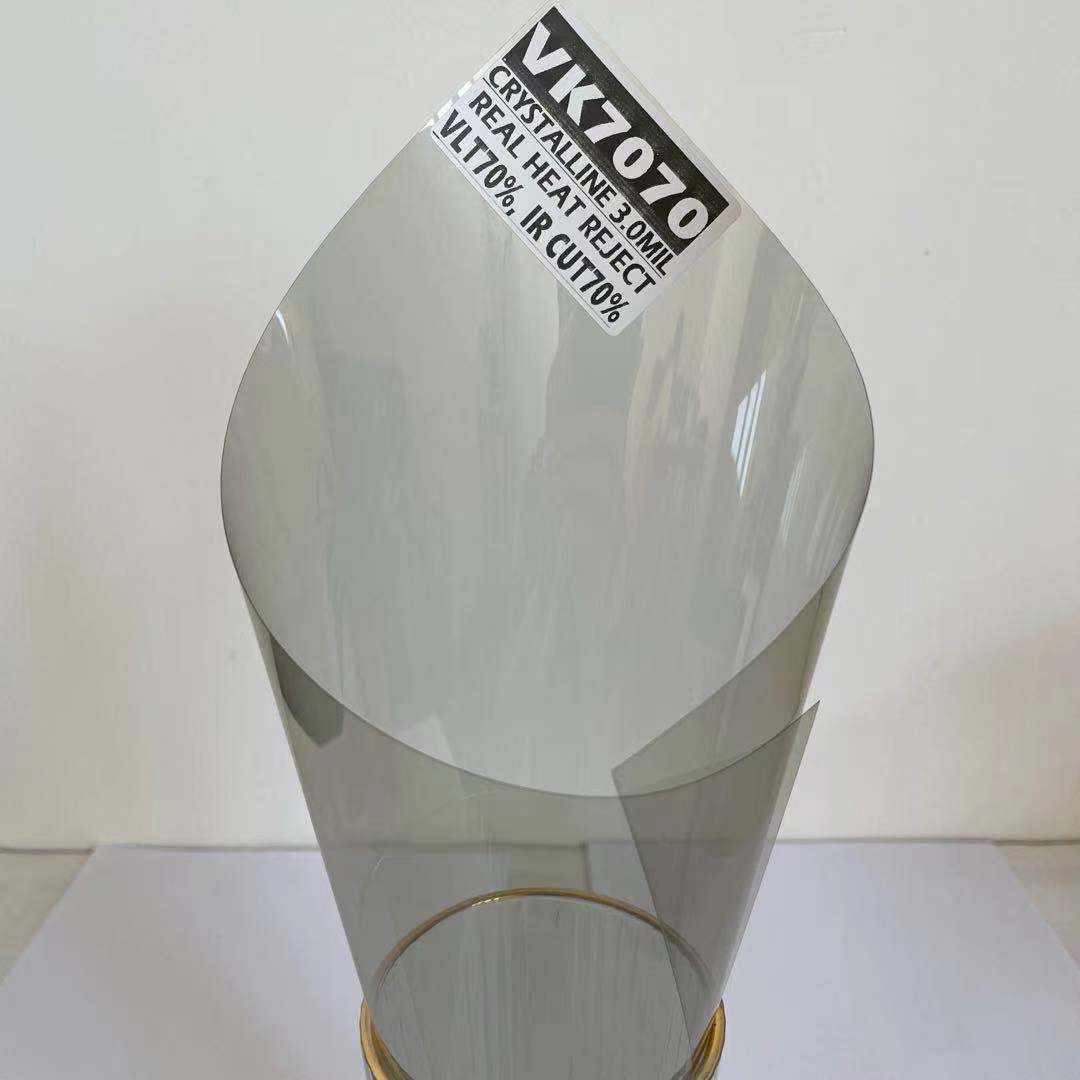 VK7070 VLT 70% IR 70% 2PLY 3.0 MIL KEEP VISION CLEAR IMPROVE DRIVINGSAFETY V-KOOL QUALITY SOLAR AUTOMOTIVE WINDOW FILM