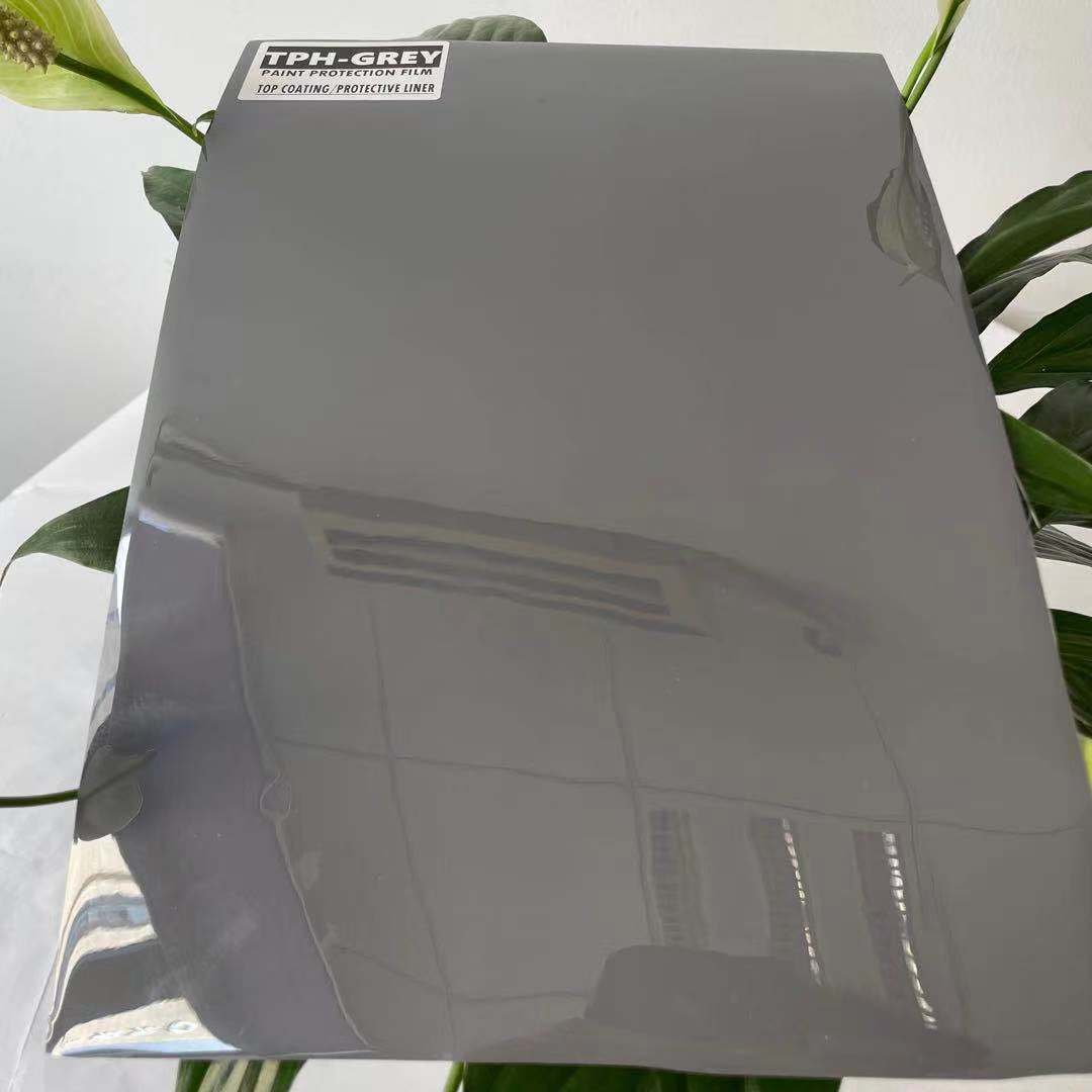 TPH GREY CAR BODY PAINT PROTECTION FILM HIGH USA QUALITY TPH MATERIAL TOP COATING STRONG ADHESIVE PAINT PROTECTION FILM TPH GREY