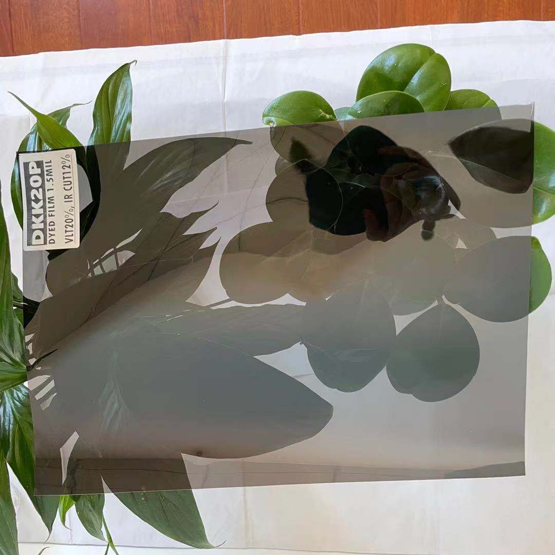 DKK20P DYED FILM VLT 15% IR 10% UV 99% SOLAR CONTROL WINDOW TINT AUTOMOTIVE FILM GOOD SHRINKAGE GOOD CLARITY DYED FILM