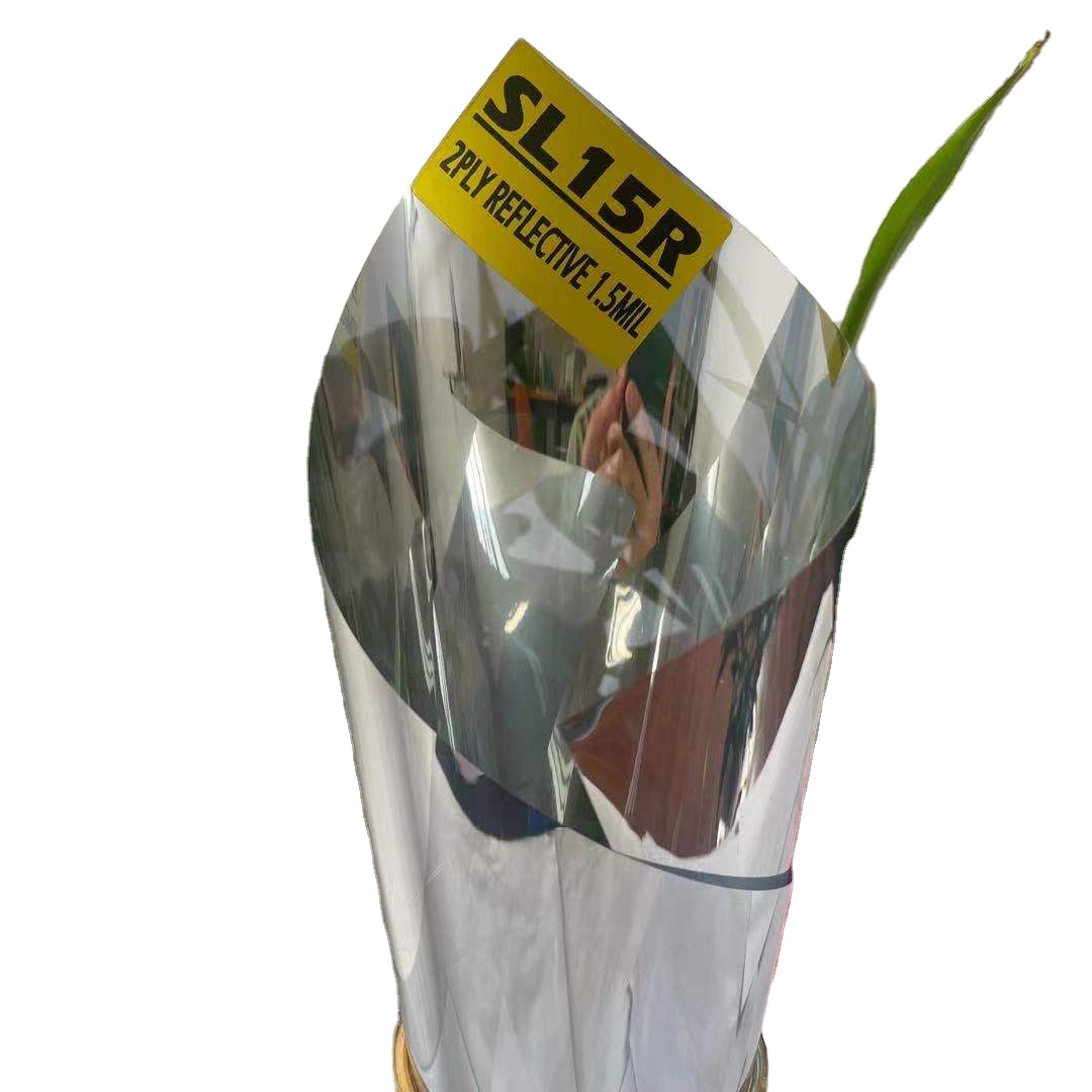 SL15R REFLECTIV FILM 15% IR CUT 83% UV REJECT 99% 1.5MIL SOLAR CONTROL WINDOW TINT AUTOMOTIVE FILM